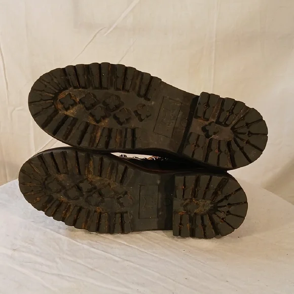 Stunning Marc Fisher Black Leather And 100% Shearling Booties - Picture 9 of 16